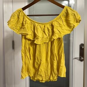 Caution To The Wind Sunny Ruffle Blouse